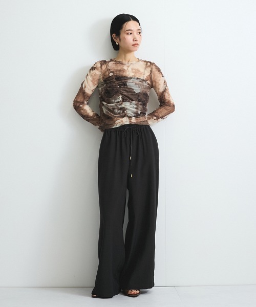 VICKY(ビッキー)の「ニュアンスシアーシャーリングプルオーバー≪手洗い可能≫(Tシャツ/カットソー・レディース・ベージュ系その他/オフホワイト・M)」の4枚目の写真