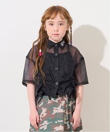 X-girl Stages | ルーシングシアー半袖シャツ(シャツ/ブラウス)