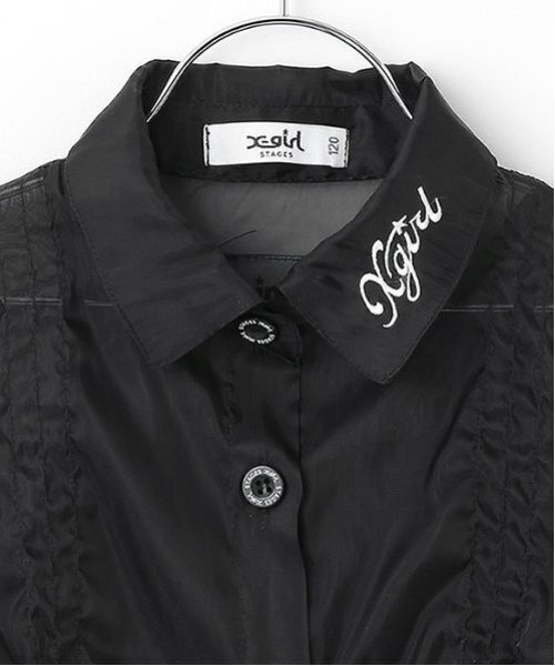★9090 girlガール★半袖シャツ2025.6月購入新品未開封 セール】ルーシングシアー半袖シャツ（シャツ/ブラウス）｜X