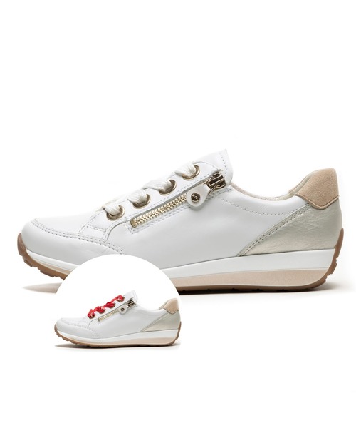 ara/ [12-34587] OSAKA-HIGHSOFT WEISS,WEISSGOLD/CAMEL（スニーカー