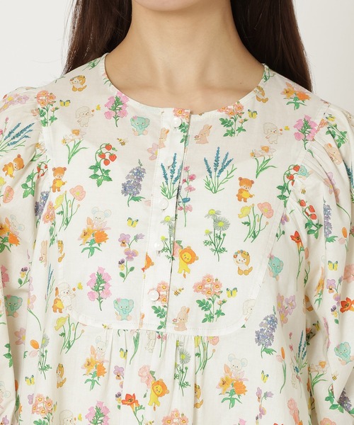 Jolly Poupee(ジョリープッペ)の「【22fabric】花の木/ブラウス(シャツ/ブラウス・レディース・ネイビー/ベージュ・42/38/46)」の11枚目の写真