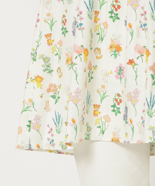 Jolly Poupee(ジョリープッペ)の「【22fabric】花の木/ブラウス(シャツ/ブラウス・レディース・ネイビー/ベージュ・42/38/46)」の5枚目の写真