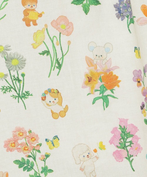 Jolly Poupee(ジョリープッペ)の「【22fabric】花の木/ブラウス(シャツ/ブラウス・レディース・ネイビー/ベージュ・42/38/46)」の6枚目の写真