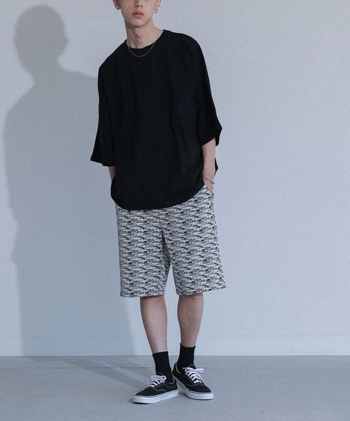 MDR（エムディアール）の「幾何学模様ジャカードイージーショーツ（その他パンツ・メンズ・ホワイト/ブラウン・M/L）」の7枚目の写真