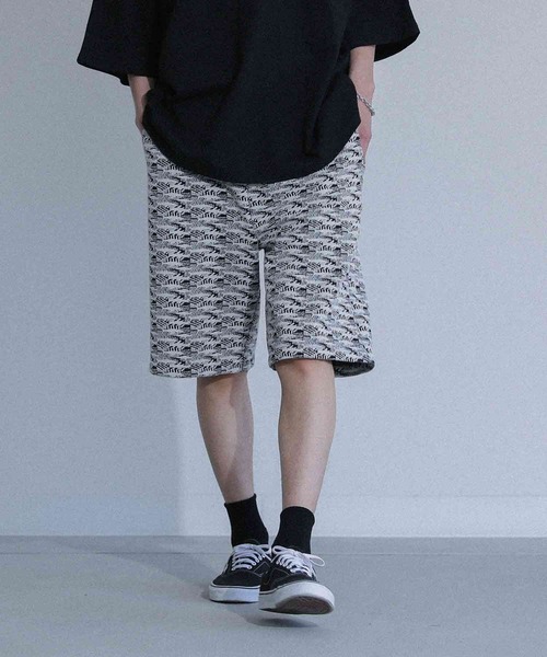 MDR（エムディアール）の「幾何学模様ジャカードイージーショーツ（その他パンツ・メンズ・ホワイト/ブラウン・M/L）」の3枚目の写真