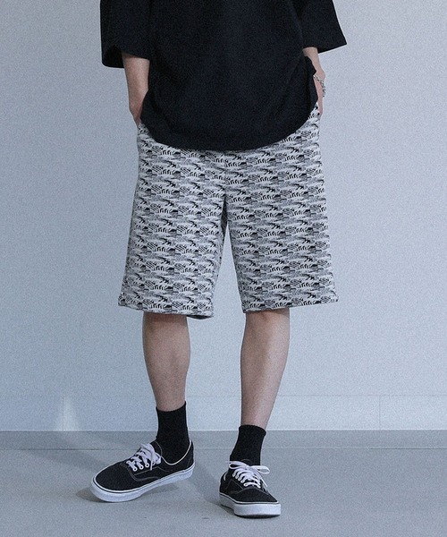 MDR（エムディアール）の「幾何学模様ジャカードイージーショーツ（その他パンツ・メンズ・ホワイト/ブラウン・M/L）」の4枚目の写真