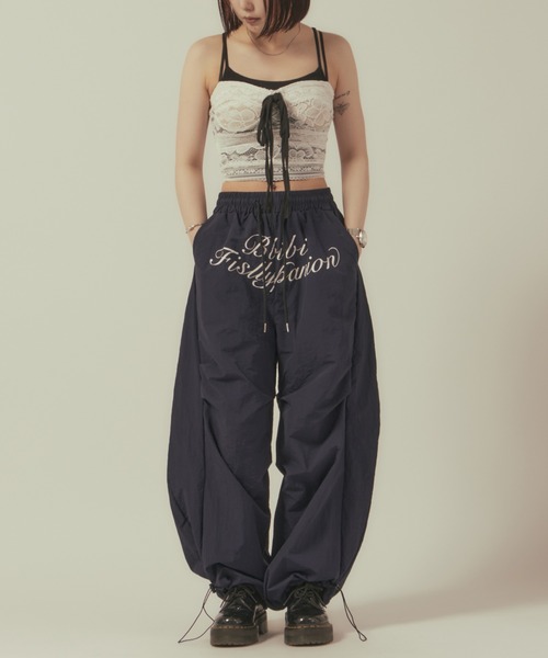 BLANK (ブランク)の「Lettering Logo Wide Pants/レタリングロゴワイドパンツ(その他パンツ・レディース・ブラック/グレー・FREE)」の16枚目の写真