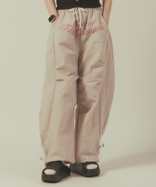 BLANK (ブランク)の「Lettering Logo Wide Pants/レタリングロゴワイドパンツ(その他パンツ・レディース・ブラック/グレー・FREE)」の21枚目の写真