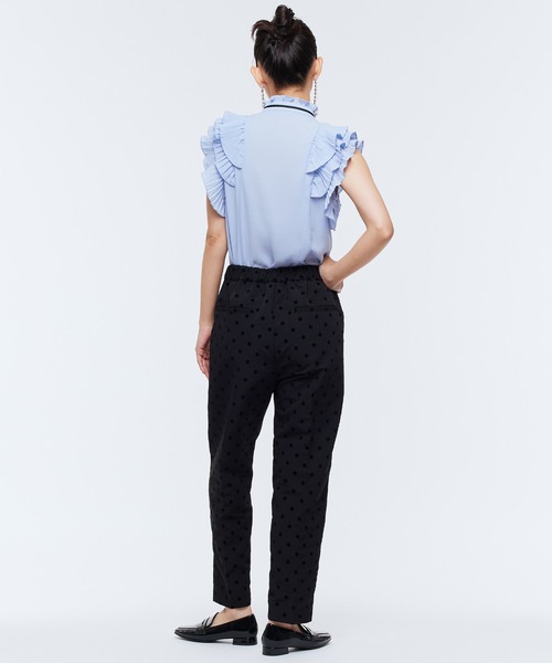 Narcissus（ナルシス）の「フリルリボンブラウス（シャツ/ブラウス・レディース・ホワイト/ブルー・FREE）」の6枚目の写真