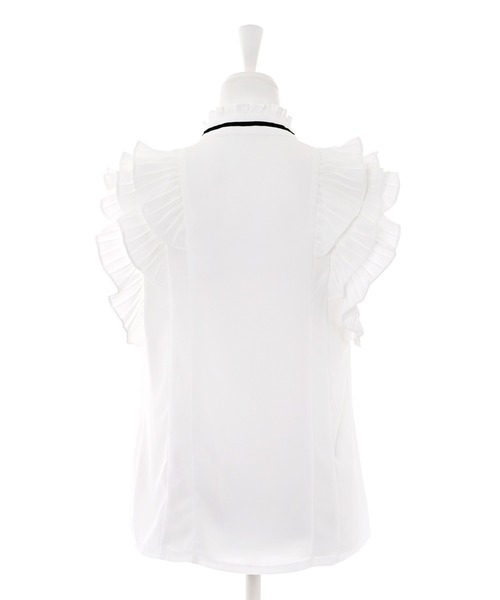 Narcissus（ナルシス）の「フリルリボンブラウス（シャツ/ブラウス・レディース・ホワイト/ブルー・FREE）」の8枚目の写真