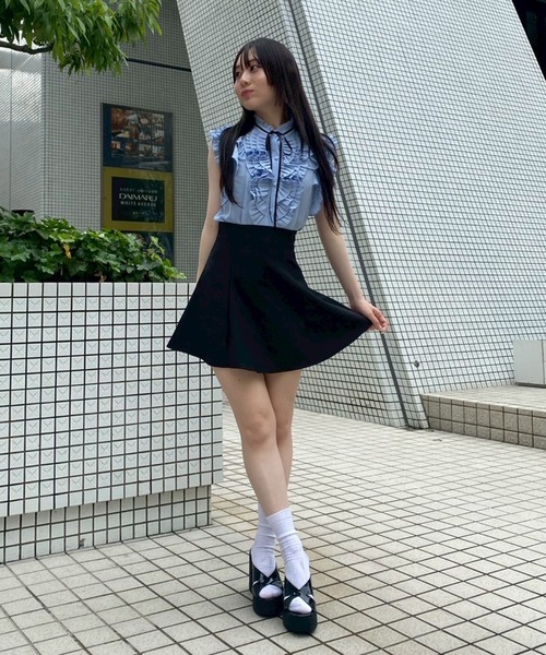 Narcissus（ナルシス）の「フリルリボンブラウス（シャツ/ブラウス・レディース・ホワイト/ブルー・FREE）」の15枚目の写真