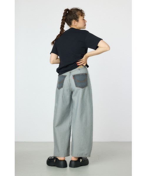 RODEO CROWNS WIDE BOWL（ロデオクラウンズワイドボウル）の「リバースワイドデニム（デニムパンツ・レディース・ブラック/ブルー・SMALL/MEDIUM）」の7枚目の写真