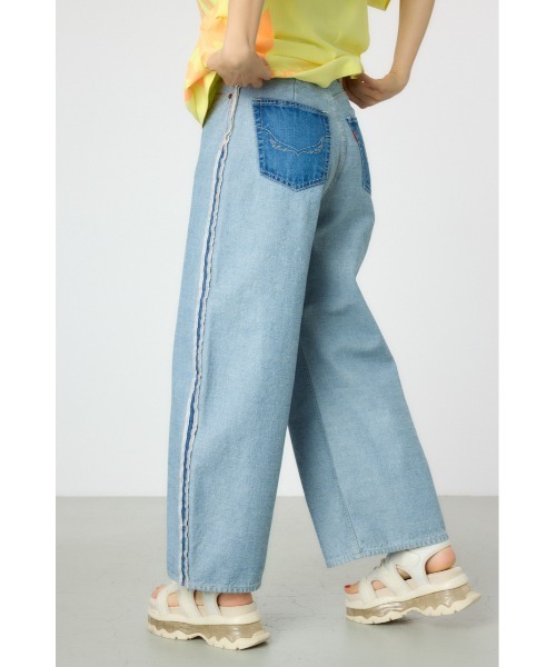 RODEO CROWNS WIDE BOWL（ロデオクラウンズワイドボウル）の「リバースワイドデニム（デニムパンツ・レディース・ブラック/ブルー・SMALL/MEDIUM）」の10枚目の写真