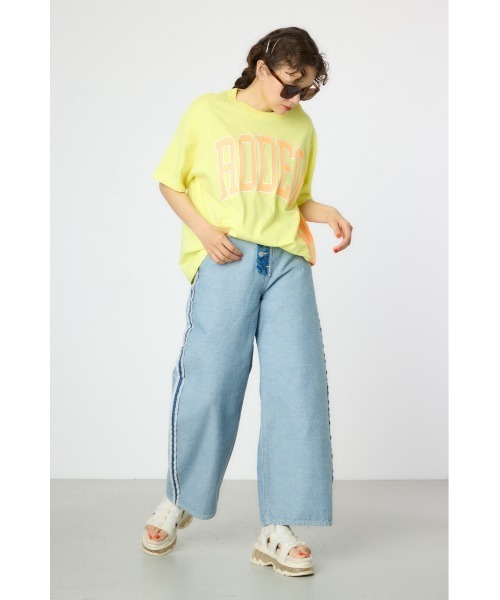 RODEO CROWNS WIDE BOWL（ロデオクラウンズワイドボウル）の「リバースワイドデニム（デニムパンツ・レディース・ブラック/ブルー・SMALL/MEDIUM）」の12枚目の写真