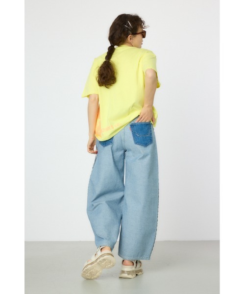 RODEO CROWNS WIDE BOWL（ロデオクラウンズワイドボウル）の「リバースワイドデニム（デニムパンツ・レディース・ブラック/ブルー・SMALL/MEDIUM）」の13枚目の写真