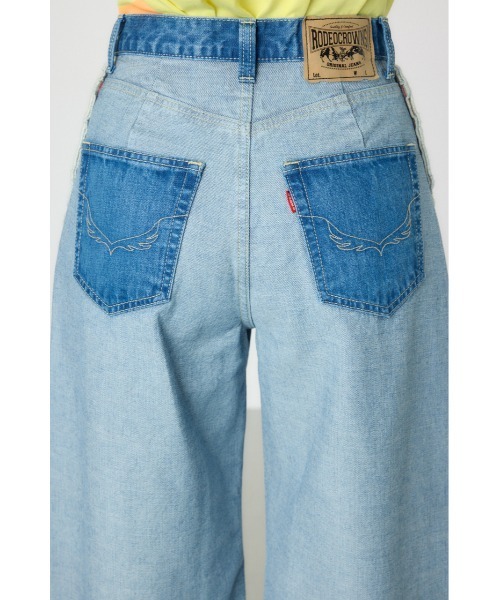 RODEO CROWNS WIDE BOWL（ロデオクラウンズワイドボウル）の「リバースワイドデニム（デニムパンツ・レディース・ブラック/ブルー・SMALL/MEDIUM）」の18枚目の写真