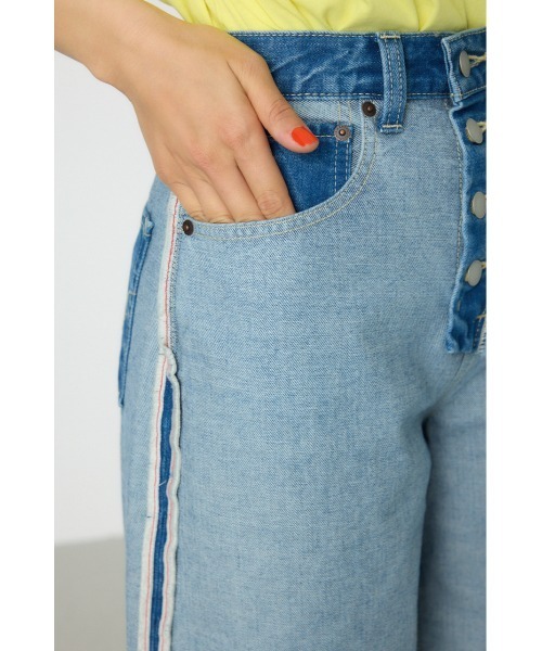 RODEO CROWNS WIDE BOWL（ロデオクラウンズワイドボウル）の「リバースワイドデニム（デニムパンツ・レディース・ブラック/ブルー・SMALL/MEDIUM）」の19枚目の写真