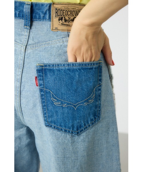 RODEO CROWNS WIDE BOWL（ロデオクラウンズワイドボウル）の「リバースワイドデニム（デニムパンツ・レディース・ブラック/ブルー・SMALL/MEDIUM）」の20枚目の写真