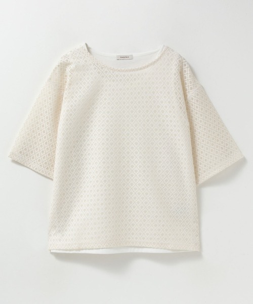 Howdy Marie(ハウディ―マリー)の「Howdy Marie レースTシャツ アンサンブル(アンサンブル・レディース・ブラック/ホワイト・M/L)」の19枚目の写真