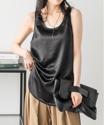 conte / コンテ | サテン タンクトップ ブラウス | ブラック | レディース コンテのシャツ / ブラウス（ブラック）の商品一覧｜ユナイテッド