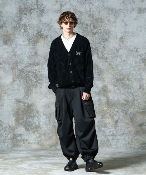 glamb(グラム)の「Wide Sleeves Cardigan / ワイドスリーブカーディガン(カーディガン/ボレロ・メンズ・グレー/ブラック・M/L)」の7枚目の写真