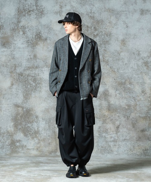 glamb(グラム)の「Wide Sleeves Cardigan / ワイドスリーブカーディガン(カーディガン/ボレロ・メンズ・グレー/ブラック・M/L)」の9枚目の写真
