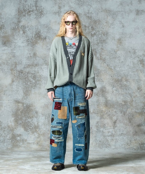 glamb(グラム)の「Wide Sleeves Cardigan / ワイドスリーブカーディガン(カーディガン/ボレロ・メンズ・グレー/ブラック・M/L)」の10枚目の写真