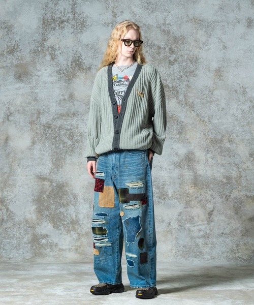 glamb(グラム)の「Wide Sleeves Cardigan / ワイドスリーブカーディガン(カーディガン/ボレロ・メンズ・グレー/ブラック・M/L)」の11枚目の写真