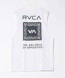 【RVCA/ルーカ】24SS FLOWER BANDANA CUTOFF TANKTOP/バックプリントカットオフマッスルタンクトップ