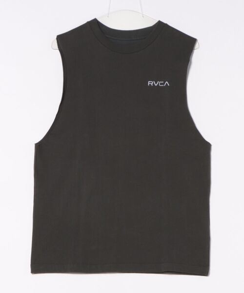 RVCA（ルーカ）の「【RVCA/ルーカ】24SS FLOWER BANDANA CUTOFF TANKTOP/バックプリントカットオフマッスルタンクトップ（タンクトップ・レディース・ブラック×パープル/ホワイト×レッド/ホワイト×ネイビー・LARGE/MEDIUM）」の4枚目の写真