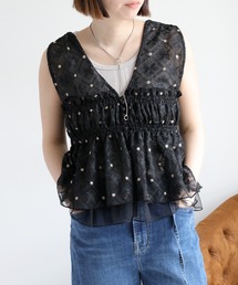 cepo | チュールレース刺繍ビスチェ(シャツ/ブラウス)