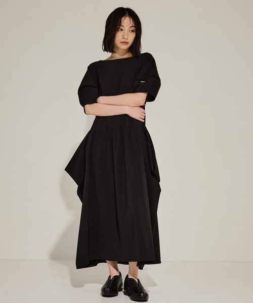 STUD　スタッド　ドレスワンピース セール】【STUDIOUS/ステュディオス】PIN TUCK VOLIME SLEEVE