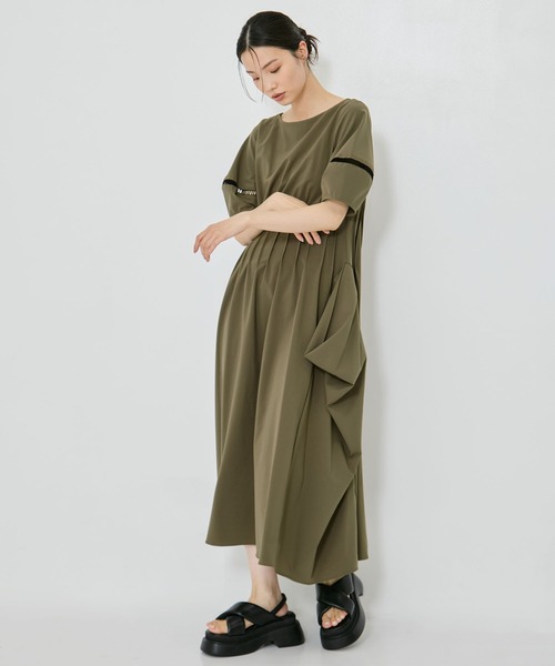 ワンピース studious pin tuck volime sleeve dress 2 STUDIOUS/ステュディオス】PIN TUCK VOLIME SLEEVE DRESS/ピンタック