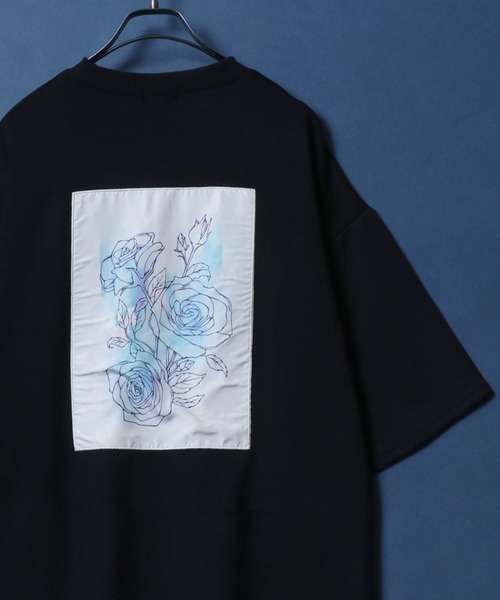 ANPAS(アンパス)の「Cool Touch Ponte Fabric Flower&Geometry Back Print T-shirt/ポンチ バックプリント デザインプリント 半袖 Tシャツ レディース メンズ(Tシャツ/カットソー・メンズ・ブラック系その他/ホワイト系その他2/ブラック系その他3/ブラック系その他2/ホワイト系その他/ホワイト系その他3・M/L)」の6枚目の写真
