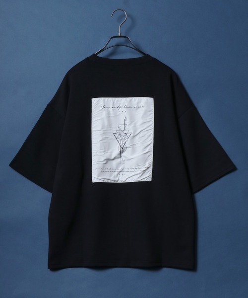 ANPAS(アンパス)の「Cool Touch Ponte Fabric Flower&Geometry Back Print T-shirt/ポンチ バックプリント デザインプリント 半袖 Tシャツ レディース メンズ(Tシャツ/カットソー・メンズ・ブラック系その他/ホワイト系その他2/ブラック系その他3/ブラック系その他2/ホワイト系その他/ホワイト系その他3・M/L)」の14枚目の写真