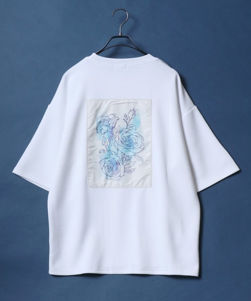 ANPAS(アンパス)の「Cool Touch Ponte Fabric Flower&Geometry Back Print T-shirt/ポンチ バックプリント デザインプリント 半袖 Tシャツ レディース メンズ(Tシャツ/カットソー・メンズ・ブラック系その他/ホワイト系その他2/ブラック系その他3/ブラック系その他2/ホワイト系その他/ホワイト系その他3・M/L)」の12枚目の写真