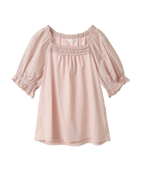 PINK HOUSE / ピンクハウス ローン使いカットソー ローン使いカットソー（Tシャツ/カットソー）｜PINK HOUSE