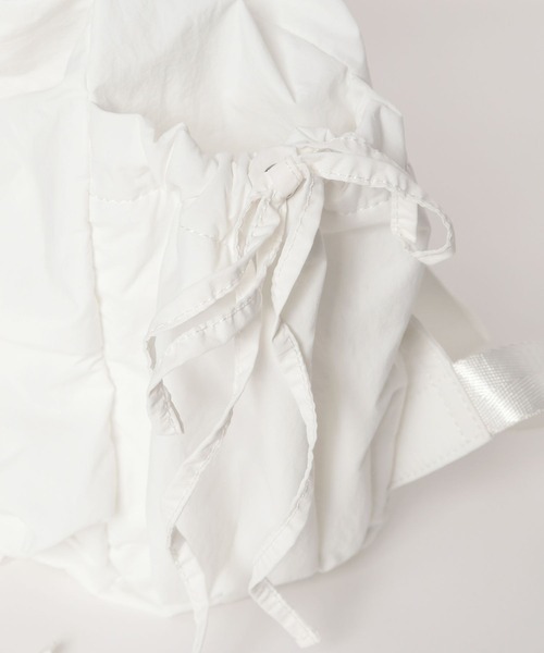 Heather(ヘザー)の「ナイロンリボンリュック 497301(バックパック/リュック・レディース・ブラック/ホワイト・ONE SIZE)」の15枚目の写真