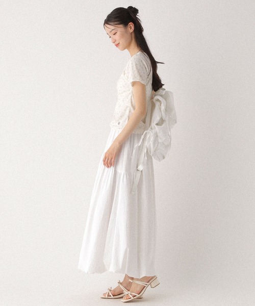 Heather(ヘザー)の「ナイロンリボンリュック 497301(バックパック/リュック・レディース・ブラック/ホワイト・ONE SIZE)」の18枚目の写真