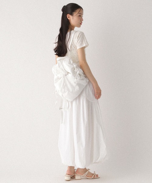 Heather(ヘザー)の「ナイロンリボンリュック 497301(バックパック/リュック・レディース・ブラック/ホワイト・ONE SIZE)」の17枚目の写真