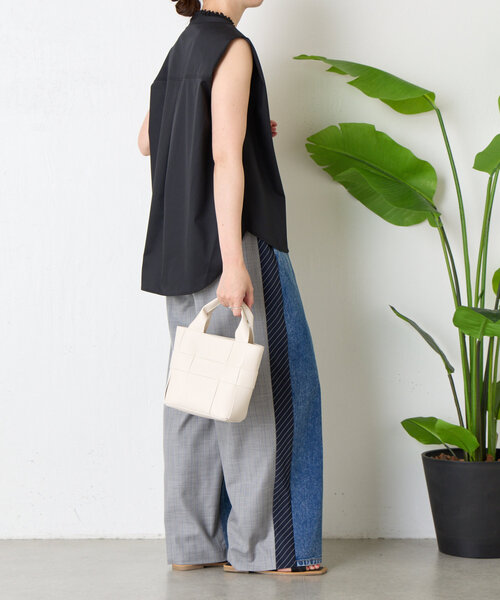 Jena espace merveilleux（ジェナ　エスパスメルヴェイユ）の「フロントフリルブラウス（シャツ/ブラウス・レディース・チャコールグレー/ブルー・FREE）」の5枚目の写真