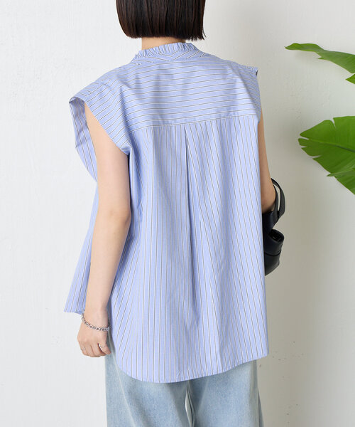 Jena espace merveilleux（ジェナ　エスパスメルヴェイユ）の「フロントフリルブラウス（シャツ/ブラウス・レディース・チャコールグレー/ブルー・FREE）」の16枚目の写真