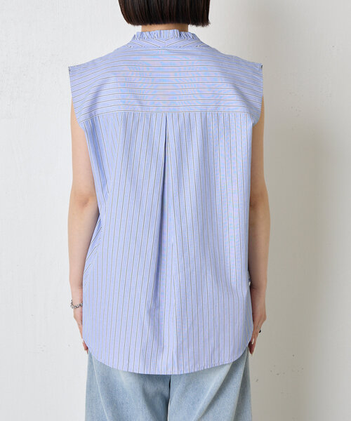 Jena espace merveilleux（ジェナ　エスパスメルヴェイユ）の「フロントフリルブラウス（シャツ/ブラウス・レディース・チャコールグレー/ブルー・FREE）」の19枚目の写真