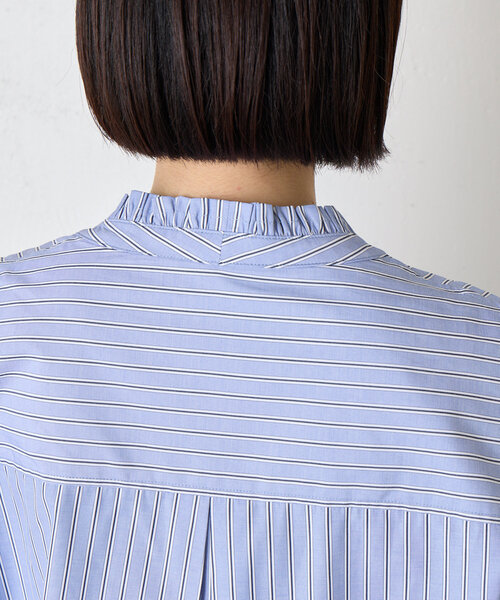 Jena espace merveilleux（ジェナ　エスパスメルヴェイユ）の「フロントフリルブラウス（シャツ/ブラウス・レディース・チャコールグレー/ブルー・FREE）」の21枚目の写真