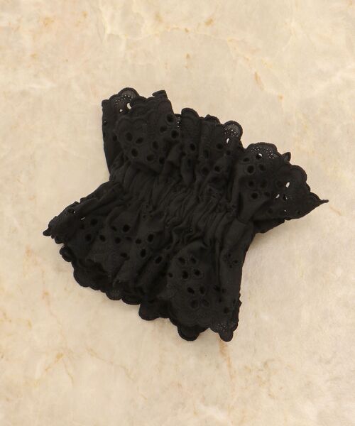 MAJESTIC LEGON（マジェスティックレゴン）の「コットンシュシュ（シュシュ・レディース・ブラック/オフホワイト・FREE）」の7枚目の写真