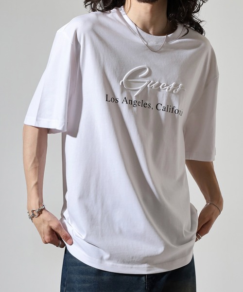 Guess(ゲス)の「GUESS UNI S/SLV TEE SHIRT4 Tシャツ(Tシャツ/カットソー・メンズ・ブラック/ホワイト・S/M/XL/L)」の13枚目の写真