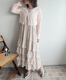 tシャツ レースVネックカーディガン レディース セール】レース刺繍Vネックカーディガン（Tシャツ/カットソー