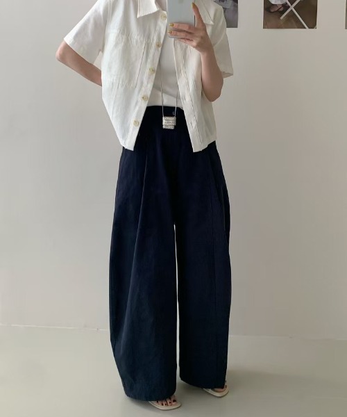 on:nue（オンニュ）の「【on:nue】[着用動画あり！/3色展開/3サイズ展開] カーブバルーンワイドパンツ（その他パンツ・レディース・グレー/ホワイト/ネイビー・SMALL/MEDIUM/LARGE）」の19枚目の写真