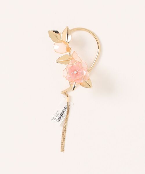 カヤ（カヤ）の「【カヤ】芍薬華やぎイヤーフック（イヤーカフ・レディース・ホワイト/ライトピンク/ライトブルー・FREE）」の3枚目の写真