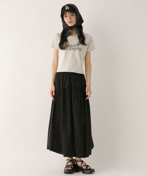 Heather（ヘザー）の「アソートモチーフTEE　497929（Tシャツ/カットソー・レディース・グレー/オートミール/ホワイト・FREE）」の4枚目の写真